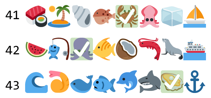 絵文字を使った受付票のイメージ  (All emoji graphics are licensed under a CC BY 4.0 by Twitter, Inc and other contributors.) 絵文字を使った受付票のイメージ  (All emoji graphics are licensed under a CC BY 4.0 by Twitter, Inc and other contributors.)